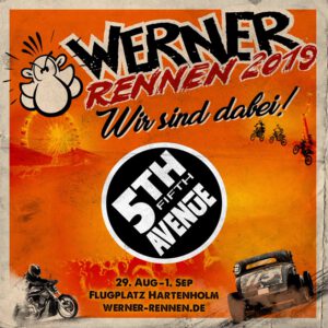 5th Avenue @ Werner Rennen Freitag, 30.08.2019 @ Flugplatz Hartenholm